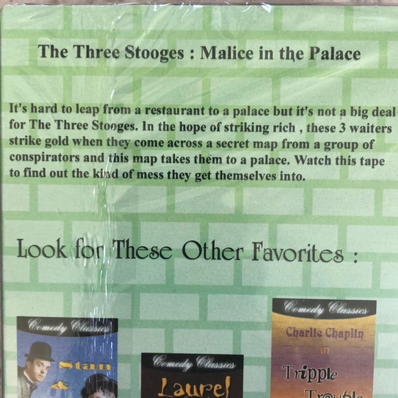 NWT The Three Stooges: Malice in the Palace VHS - Picture 4 of 8